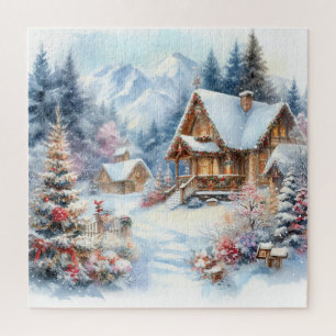Kerst Landschap Kunst Puzzel Legpuzzel