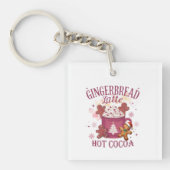 Kerst Latte Hot Chocolate van Gemberkoek Sleutelhanger (voorkant)