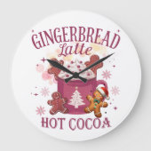 Kerst Latte warme chocolademelk gingerbread Grote Klok (Voorkant)