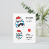 Kerst Le Me Memes Aangepaste tekst BEWERKBAAR Feestdagenkaart (Staand voorkant)