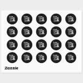 Kerst Lees T-shirt Sneeuwman Boek T-shirt Boek Lie Ronde Sticker (Vel)