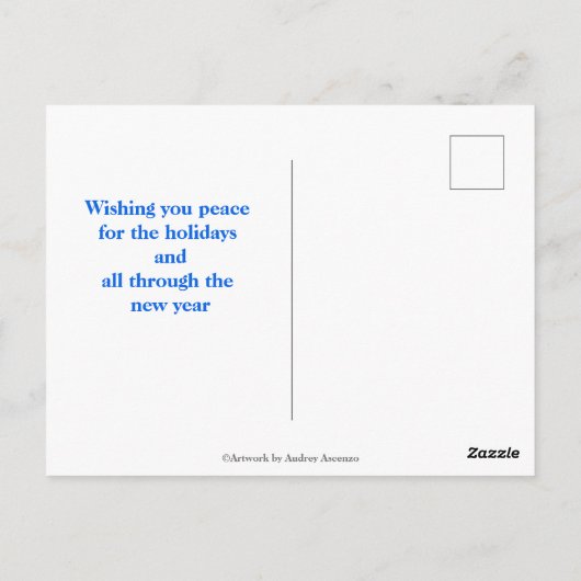 Kerst Leeuw en Lam Vrede Briefkaarten (Achterkant)