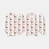 Kerst Leeuw Grappig Dier met Santa Hat Bedankdoosjes (Uitgevouwen)