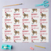 Kerst Leeuw Grappig Dier met Santa Hat Tissuepapier (Craft)