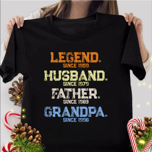 Kerst legende echtgenoot daddy GRANDPA Gepersonali T-shirt