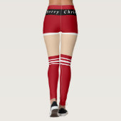 Kerst Leggings met Funny Santa Design (Achterkant)