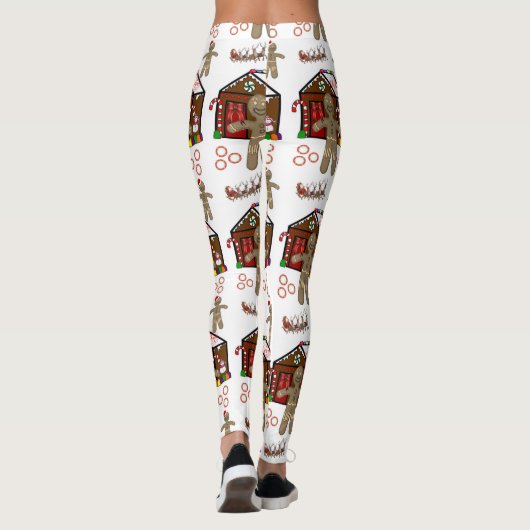Kerst Leggings Peperkoek Man (Achterkant)