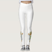 Kerst Leggings, Teddybeer Leggings (Voorkant)
