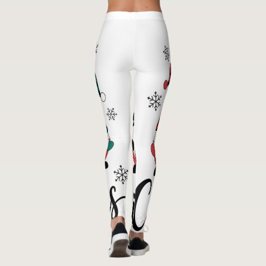 ‎ kerst leggings voor vrouwen (Achterkant)