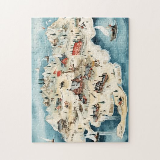 kerst legpuzzel (Verticaal)