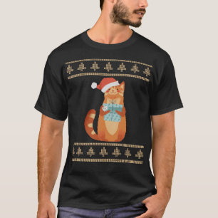 Kerst Lelijke Kerst Kat 2 T-shirt