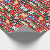 Kerst lelijke trui 1 cadeaupapier (Hoek)