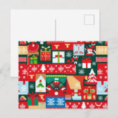 Kerst lelijke trui 1 feestdagenkaart (Voorkant / Achterkant)