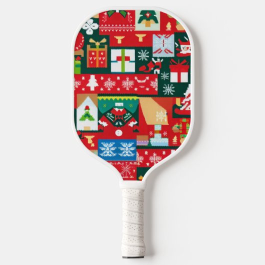 Kerst Lelijke trui (1) Pickleball Paddle (Voorkant)