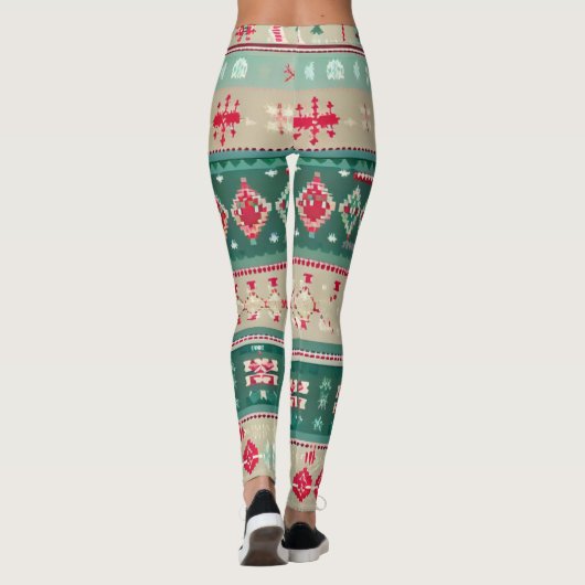 Kerst lelijke trui 2 leggings (Achterkant)