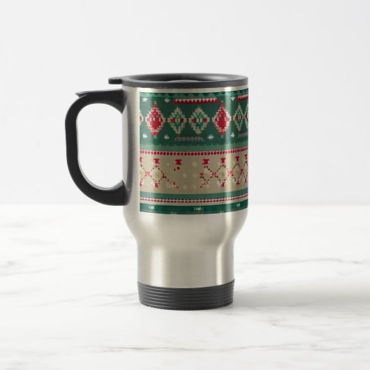 Kerst lelijke trui 2 reisbeker (Links)