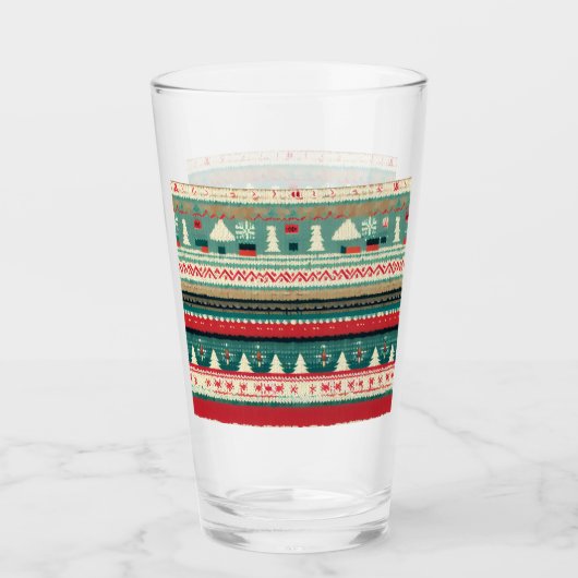 Kerst lelijke trui 3 glas (Voorkant)