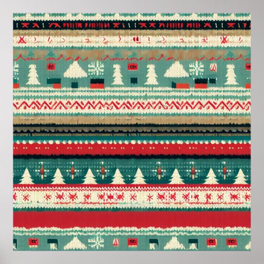 Kerst lelijke trui 3 poster (Voorkant)