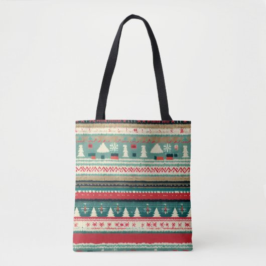 Kerst lelijke trui 3 tote bag (Voorkant)