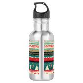 Kerst lelijke trui 3 waterfles (Achterkant)