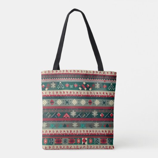 Kerst lelijke trui 4 tote bag (Achterkant)
