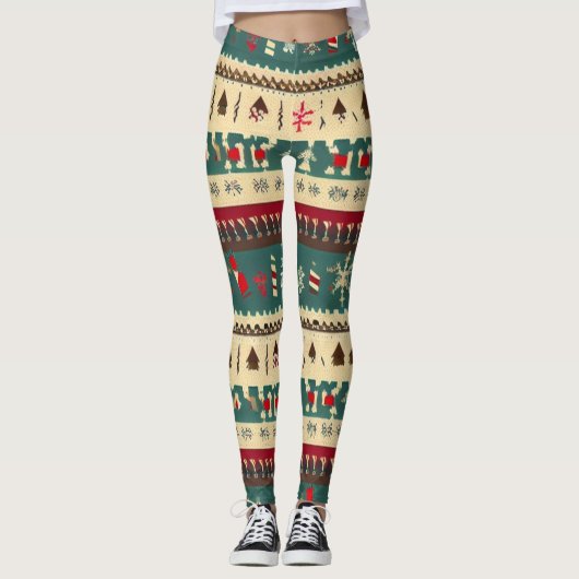 Kerst Lelijke trui 5 Leggings (Voorkant)