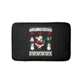 Kerst Lelijke trui Flint Michigan Badmat (Voorkant)