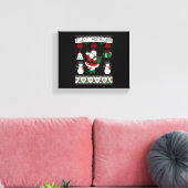 Kerst Lelijke trui Flint Michigan Canvas Afdruk (Insitu (Woonkamer))