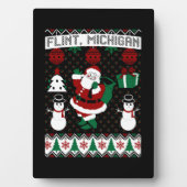 Kerst Lelijke trui Flint Michigan Fotoplaat (voorkant)