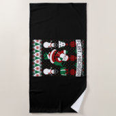 Kerst Lelijke trui Flint Michigan Strandlaken (Voorkant)