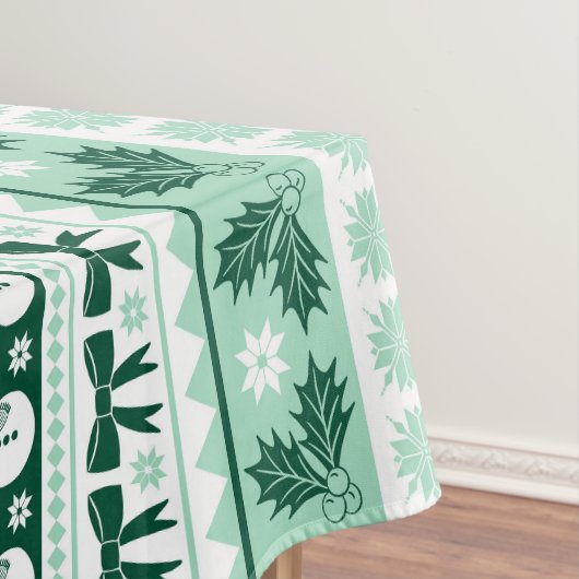 Kerst lelijke trui gebreid patroon in Mint Green Tafelkleed (Voorbeeld)