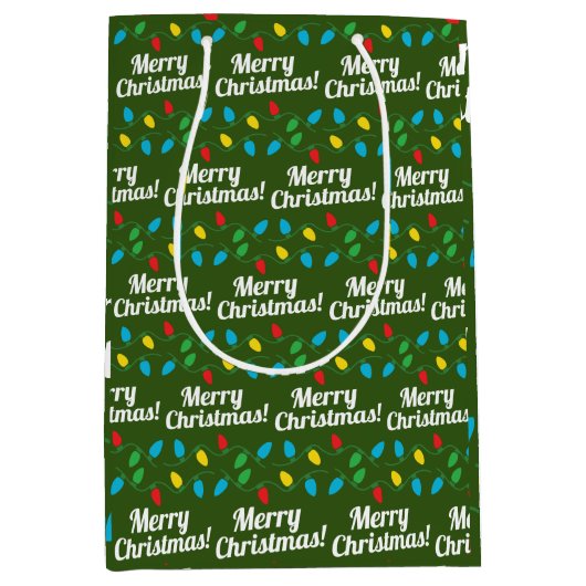 Kerst lelijke trui ontwerp medium cadeauzakje (Voorkant)