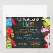 Kerst lelijke trui party uitnodiging. kaart (Voorkant / Achterkant)