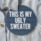 Kerst lelijke trui ronde button 6,0 cm (In situ)