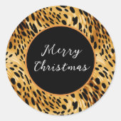 Kerst Leopard Print Stickers (Voorkant)