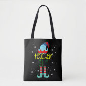 Kerst leraar canvas tote bag (Voorkant)