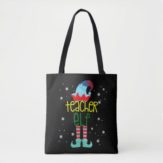Kerst leraar canvas tote bag (Voorkant)