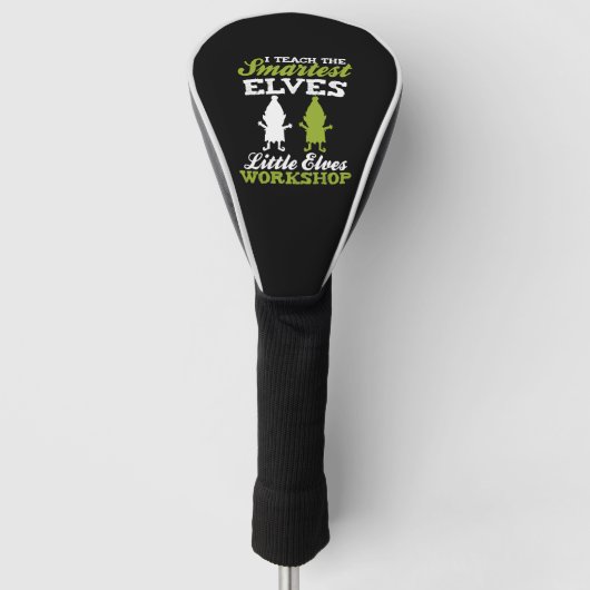 Kerst leraar - Ik leer de slimste kleine Golfheadcover (Voorkant)