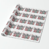 Kerst Leraar Team Grappig Prettig Kerstfeest Cadeaupapier (Uitgerold)