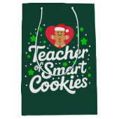 Kerst Leraar van Slimme Cookies Leraar Leven Medium Cadeauzakje (Voorkant)