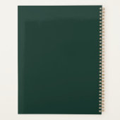 Kerst Leren Liefde & Wees vrolijk Grappig Leraar G Planner (Achterkant)