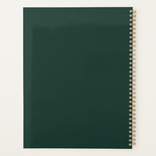 Kerst Leren Liefde & Wees vrolijk Grappig Leraar G Planner (Achterkant)