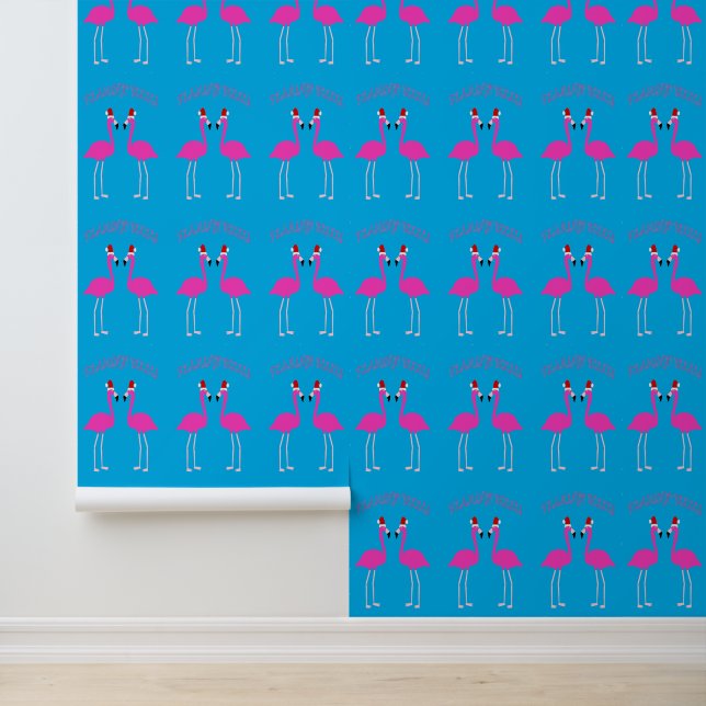 Kerst Lesbian Flamingos Flamingo Belles Behang (Applicatie)