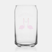 Kerst Lesbian Flamingos Flamingo Belles Blikvorm Glas (Achterkant)