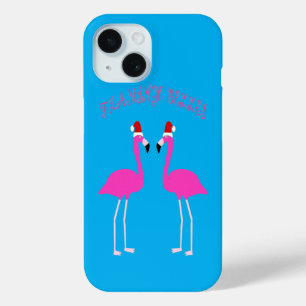 Kerst Lesbian Flamingos Flamingo Belles iPhone 15 Case