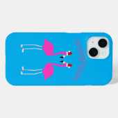 Kerst Lesbian Flamingos Flamingo Belles Case-Mate iPhone Case (Achterkant (horizontaal))