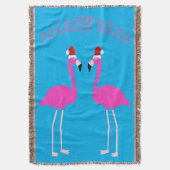 Kerst Lesbian Flamingos Flamingo Belles Deken (Voorkant Verticaal)