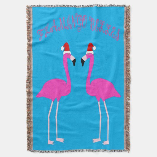 Kerst Lesbian Flamingos Flamingo Belles Deken (Voorkant Verticaal)