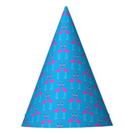 Kerst Lesbian Flamingos Flamingo Belles Feesthoedjes (Voorkant)