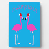 Kerst Lesbian Flamingos Flamingo Belles Fotoplaat (voorkant)
